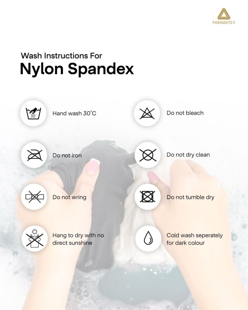 how to care nylon spandex