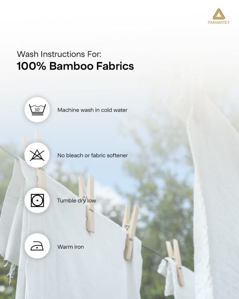how to care bamboo fabric